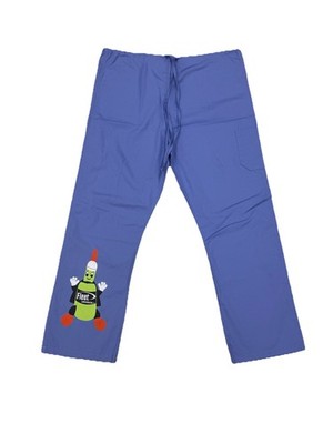 VTG Pharmaceutical Fleets Enema Lab Blue Scrub Pants Unisex Sz Med Ephemera New