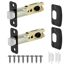 Pack Door Latch Replacement, 45 Turning Angle Door Lock 2 Matte Black