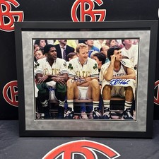 Robert Parish Larry Bird Kevin McHale Boston Celtics Signed 16x20 Beckett BAS