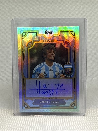 2024 Topps Argentina Team Set Gabriel Heinze /250 Auto