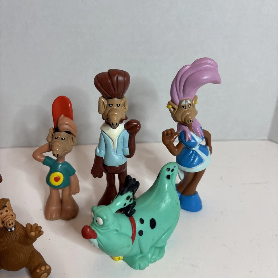 Lote de 8 1987 Coleco Alien Productions Alf Family TV Dibujos Animados PVC Figura Foto 3 de 4