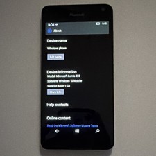 Microsoft Lumia 650 Black Bar Smartphone Windows 10 Mobile 1GB RAM Touchscreen