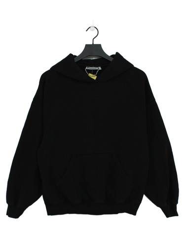 Weekday Women's Hoodie XXS Black Cotton with Polyester Pullover