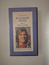Learning Bluegrass Fiddle Taught by Kenny Kosek VHS Rare VHTF (Z1)