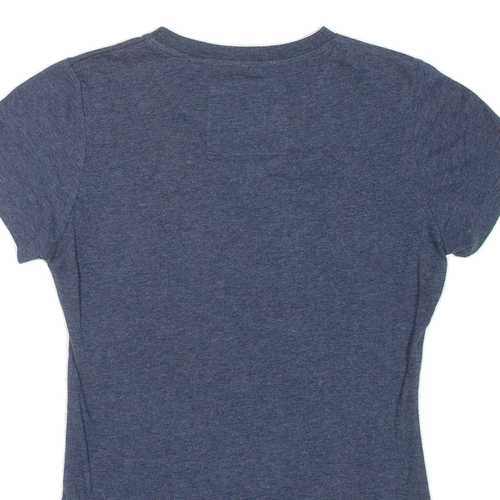 DIESEL Womens T-Shirt Blue Crew Neck S - Picture 4 of 6