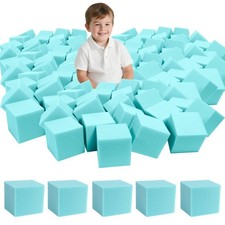 48PCS Foam Cubes 5"x5"x5"- Foam Pit Blocks Set, Soft Stacking Blocks for Indo...