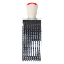 9 Digits Roller Stamp 4.5mm, Alphabet Number Symbol Rolling Stamp, Gray