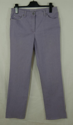 GERRY WEBER EDITION Stretch Jeans Hose Flieder Ton IRINA Größe 40/42 TOP!