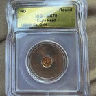 1/500 oz Gold Eagle Head Round - ICG MS70 Graded Slabbed Mini Gold! Nice piece!