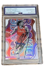 2020-21 PANINI RECON ROOKIE RECON TYRESE MAXEY /199 PSA DNA SIGNED AUTOGRAPH AUT