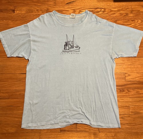 VTG Authentic Pigment “Apalachicola” Light Blue Tee Shirt Men’s XL Oversized