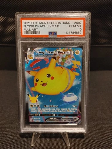 2021 POKEMON CELEBRATIONS #007 FULL ART/FLYING PIKACHU VMAX PSA 10