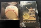Joe DiMaggio Autographed Baseball with Pinnacle/Score Exclusive 30 Card Set