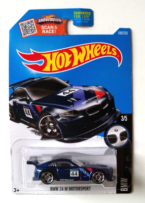 HOT WHEELS BMW Z4 M MOTORSPORT BLACK 