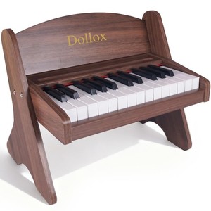 25-Key Clavier numérique pour piano en bois pour enfants, Mini Jouet musical pour les 3-7 ans, Pe