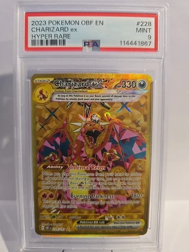 Pokémon Charizard EX Hyper Rare Holo Card 228/197