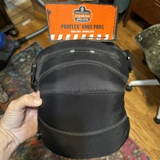 Ergodyne ProFlex 230 Soft Cap Knee Pads, Buckle Closure, Black