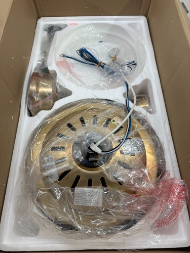Craftmade BRX52SB5 Braxton 52" 5 Blade Indoor Ceiling Fan, Satin Brass *READ* - Picture 10 of 11