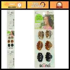 Mini Octopus Jaw Clips - No-Slip Grip Hair Accessories, 3 Packs of 6 Clips