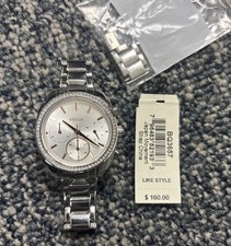 Fossil Vale Chronograph Silver Rose Gold Dial Women's Watch BQ3657