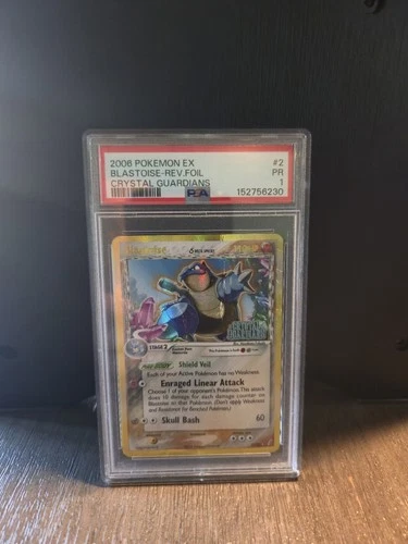 Blastoise (Delta Species) 2/100 EX Crystal Guardians Reverse Holo PSA 1