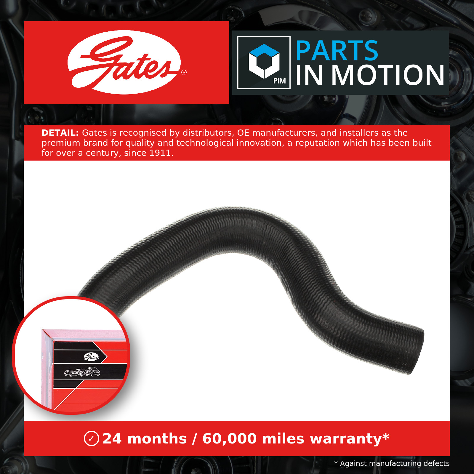 Radiator Hose fits VOLVO S60 Mk1 2.4D Upper 01 to 10 Coolant Gates 30680912 New - Image 10