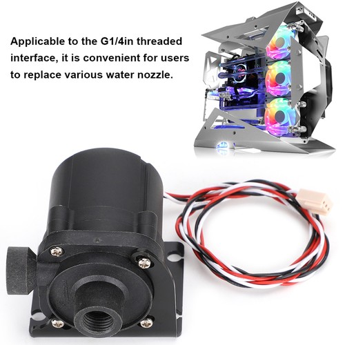G1/4in Mini Water Pump Computer DC Brushless Water Cooling Pump With Speed Li FY - Afbeelding 7 van 14