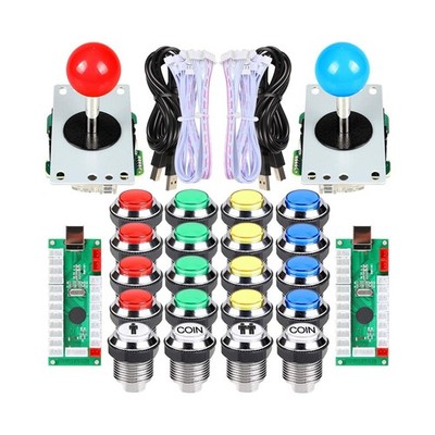 EG STARTS 2 Player Arcade Contest DIY Kits USB Encoder To PC Jo... FAST USA SHIP