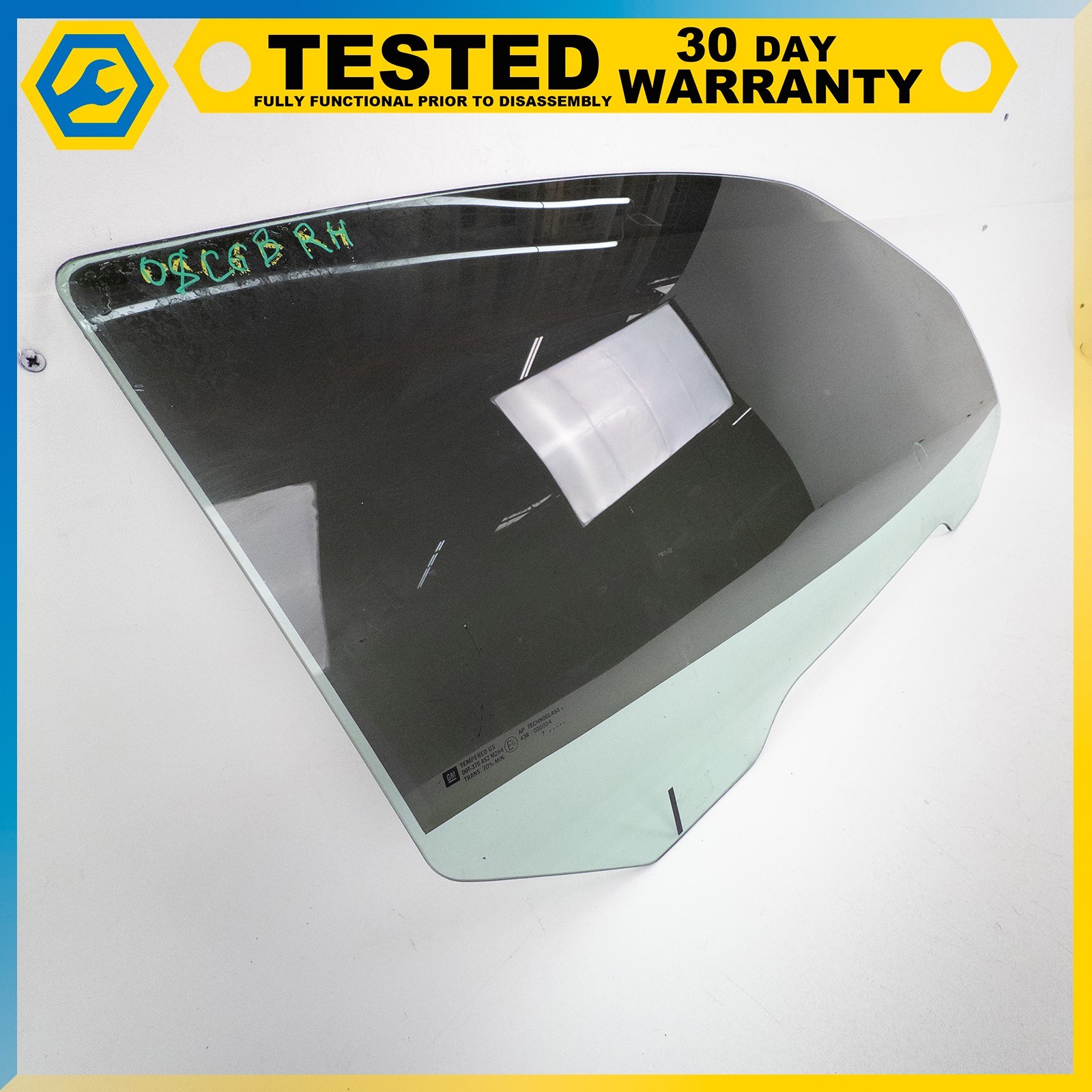 05-13 CHEVROLET CORVETTE C6 FRONT RIGHT PASSENGER SIDE DOOR WINDOW GLASS OEM