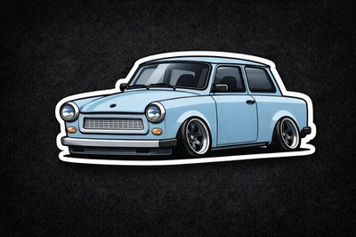 DDR Kult Auto Racing Sticker   Ost Tuning Retro Design