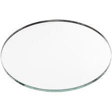 Plymor 4" Round, 3mm Thick Non-Beveled Glass Mirror Circle