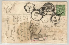Burma Myanmar GB 1912 'RANGOON UNPAID', POSTAGE DUE' and 'INSEIN' hand - and dat