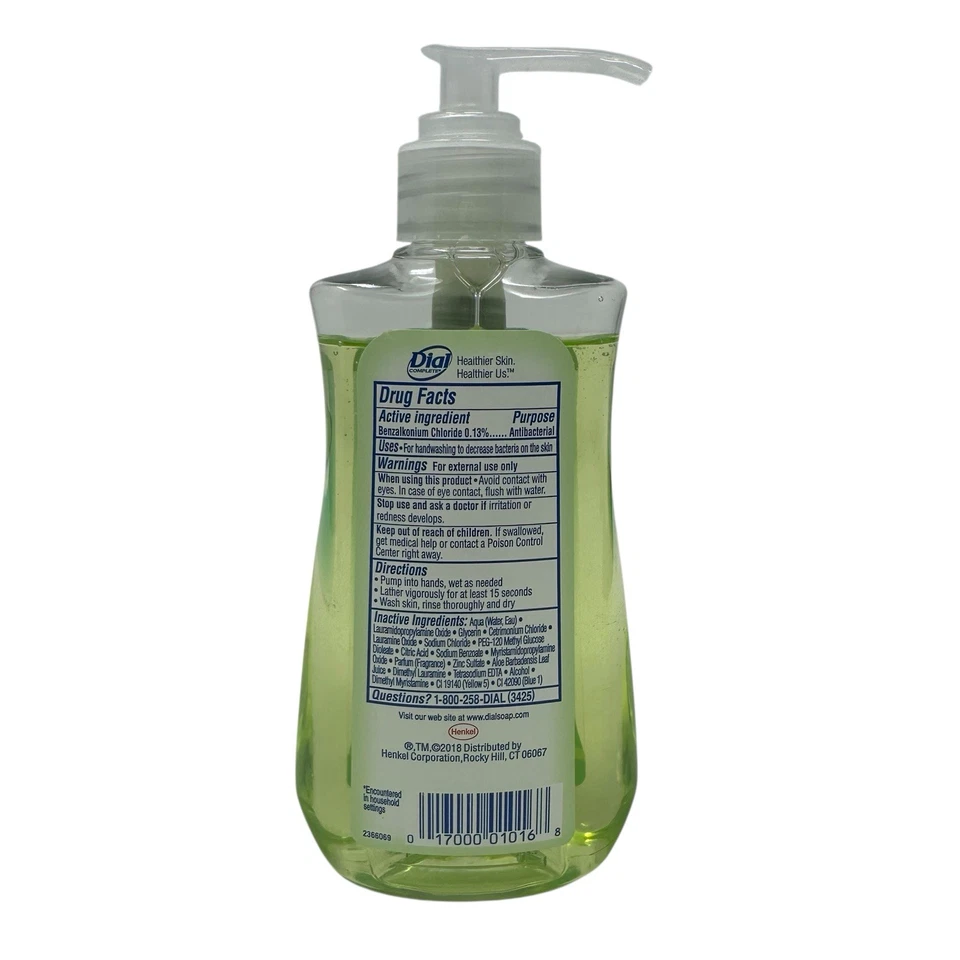 Jabón de manos antibacteriano de aloe Dial completo 7,5 fl oz descontinuado RARO Foto 2 de 4