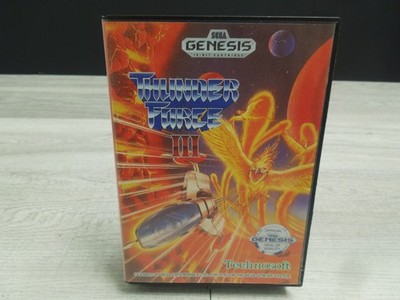 Authentic Thunder Force III 1990 Sega Genesis CIB Complete Video Game Cartridge
