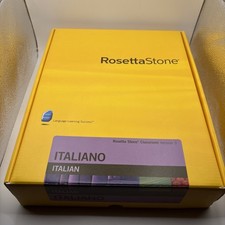 Rosetta Stone Classroom Version 3 Italian Level 1 Italiano Software CD Box Set