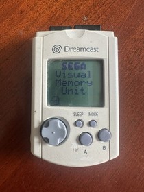 Sega Dreamcast Visual Memory Unit VMU Memory Card HKT-7000 TESTED New Battery