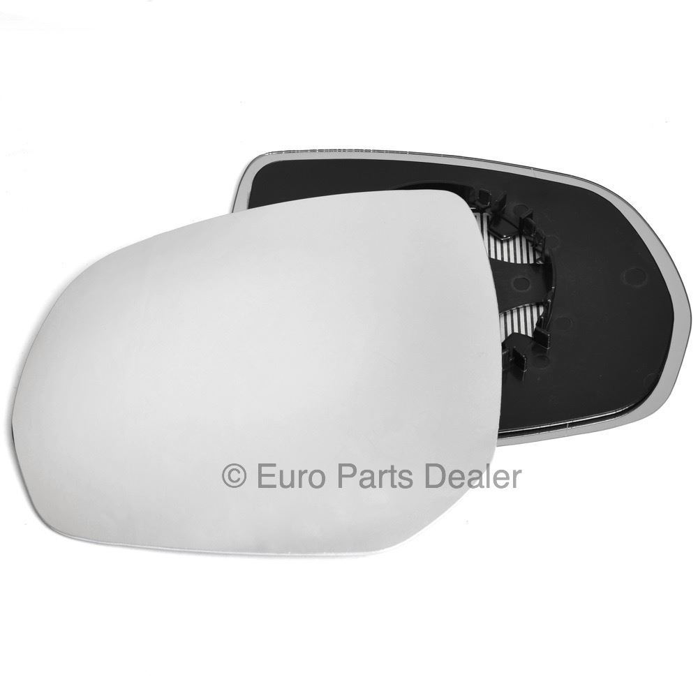 Passenger Side HEATED WING DOOR MIRROR GLASS for Citroen C4 Picasso 2006+ Clip