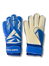 Just 4 Kicks Soccer Goalkeeper Gloves - Blue & White - Pro Level [Sizes 4-10]