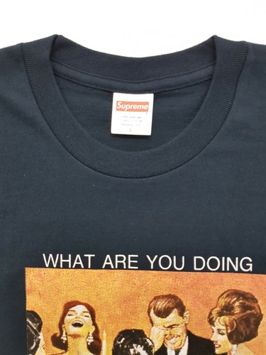 Supreme Orgy Tee Navy Tamaño grande SS17 - Imagen 5 de 10
