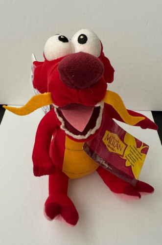 Disney Store Mini Bean Bag Plush Mushu No Sound Mulan 8" New W/ Tag #141 - Picture 2 of 9