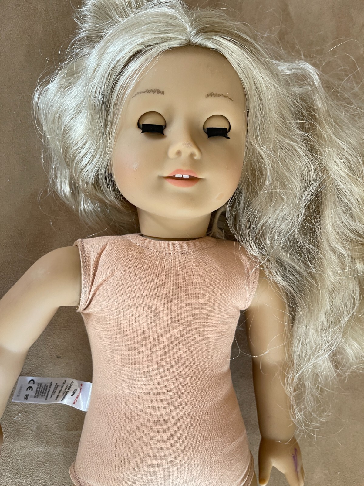 Caroline American Girl Doll nude 2014 historical blonde hair Abbott