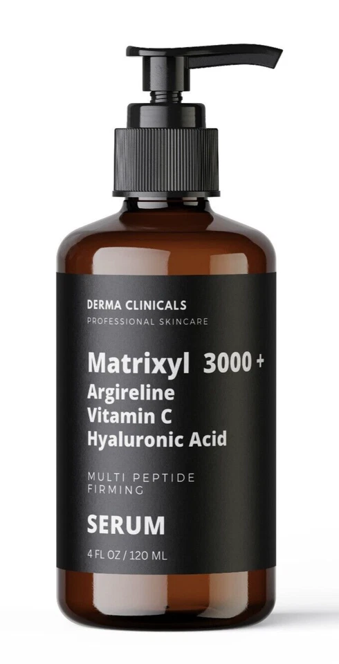 Matrixyl 3000, Argireline, Vitamin C Hyaluronic Acid Peptide Wrinkle SERUM - 4oz - Image 2 of 4