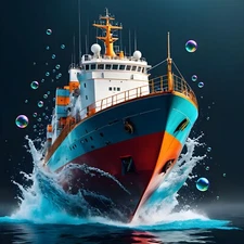 Digital image Ship picture photo wallpaper background desktop AI art