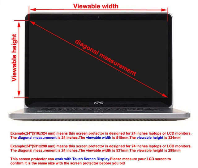 2Pcs Anti-glare Screen Protector for ACER ASUS HP SONY DELL MSI Toshiba lenovo - Image 2 of 2