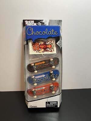 Tech Deck Chocolate, 3 Pack, 96mm, Vintage, Unopened