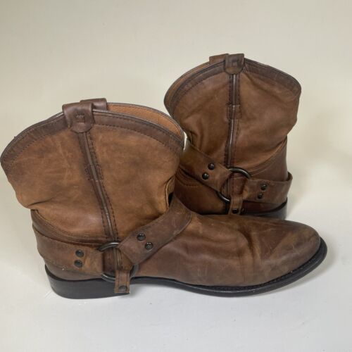 Botas Arnés Frye Wyatt Cuero Marrón Envejecido Para Mujer Talla 7.5 B Western - Imagen 3 de 8