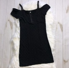 Silence & Noise Urban Outfitters Lace Dress Cold Shouder Zip Up Dress Large -043