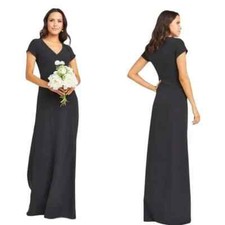 Show Me Your Mumu Black Maxi Dress Womens M Classic Basic Bridesmaid Formal