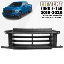 Lower Radiator Grille Air Control Shutter Assembly Fit For 2018-2020 Ford F-150