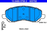 BremsbelÄGe Mitsubishi P. Asx/Lancer/Outlander 03-